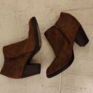 Rampage Brown Suede Ankle Boots